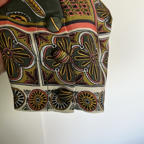 J.Crew Ornate Jungle Print Boat Neck Drapey Top - Picture 6 of 6